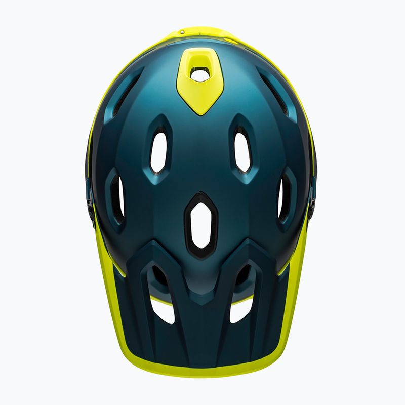 Bell FF Super DH MIPS Spherical matt fényes kék/hiviz kerékpáros sisak 5