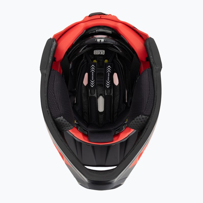 Bell kerékpáros sisak FF Super DH MIPS Spherical fasthouse matt fényes piros/fekete 5