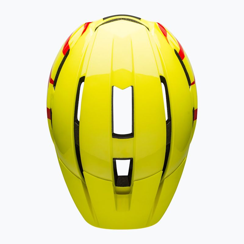 Bell Sidetrack II Jr gyermek biciklis sisak fényes hi-viz/piros 4