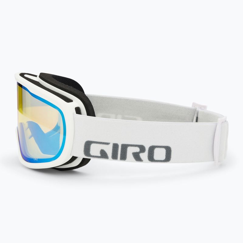 Gogle narciarskie Giro Cruz white wordmark/ yellow boost 4