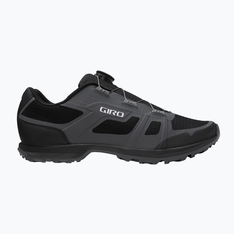 Kerékpáros cipő MTB férfi Giro Gauge Boa dark shadow/black