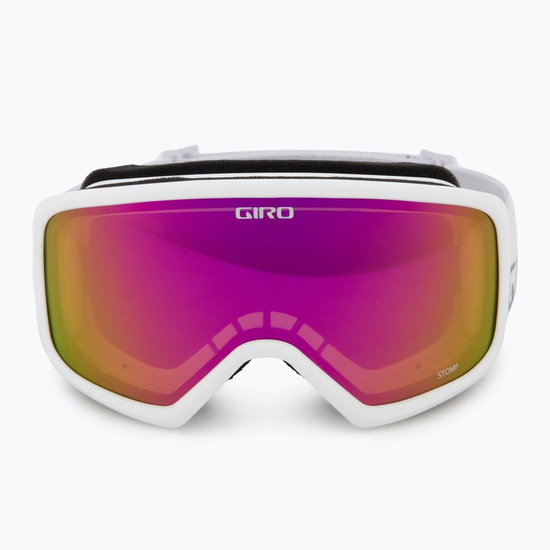 Gogle narciarskie dziecięce Giro Stomp white wordmark/ amber pink 2
