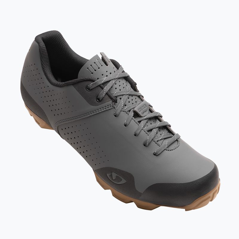 Kerékpáros cipő MTB férfie Giro Privateer Lace dark shadow gum
