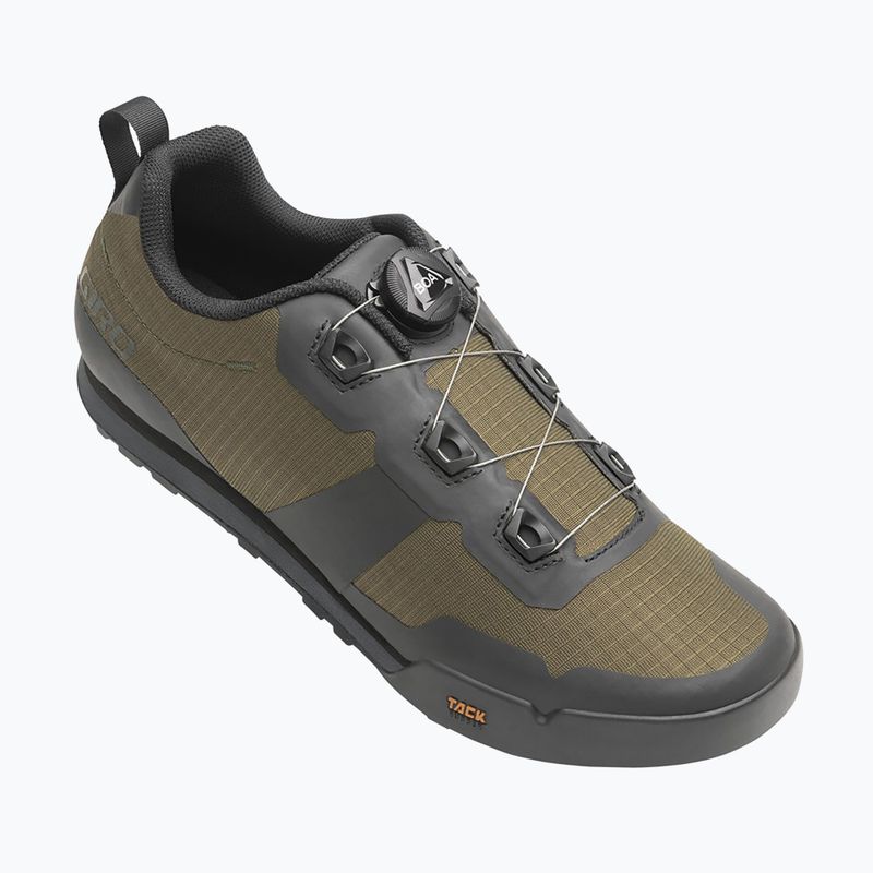 Férfi kerékpáros platform cipő Giro Tracker Boa dark shadow/trail green 2