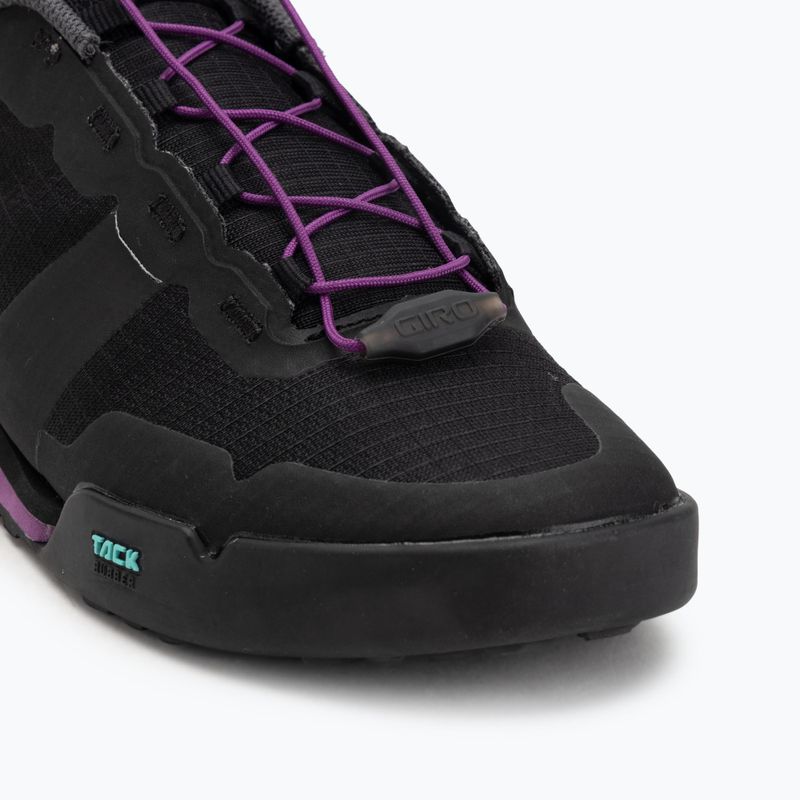 Női platform kerékpáros cipő Giro Tracker Fastlace fekete/throwback lila 7