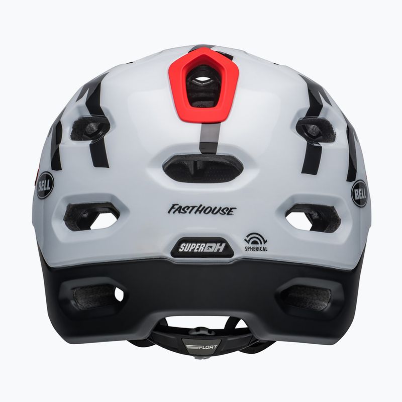 Bell kerékpáros sisak FF Super DH MIPS Spherical fasthouse matt fényes fekete/fehér 5