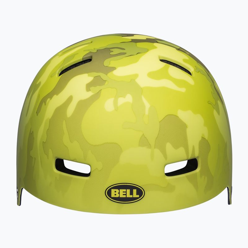 Bell Span matt hiviz sárga/camo gyermek sisak 3