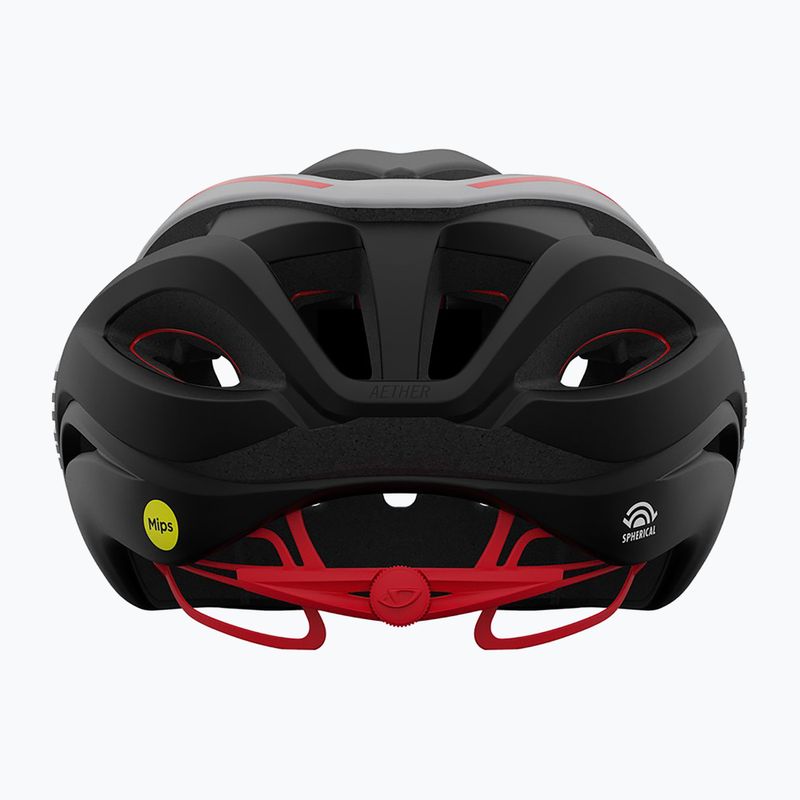 Kerékpáros sisak Giro Aether Spherical MIPS matte black/white/red 3