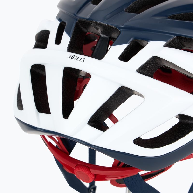 Kerékpáros sisak Giro Agilis Integrated MIPS matte midnight white/red 7