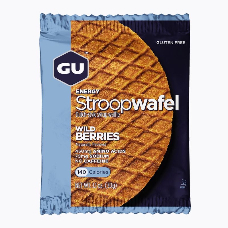 Nassolnivaló GU Energy Stroopwaffle 32 g wild berry gluten free