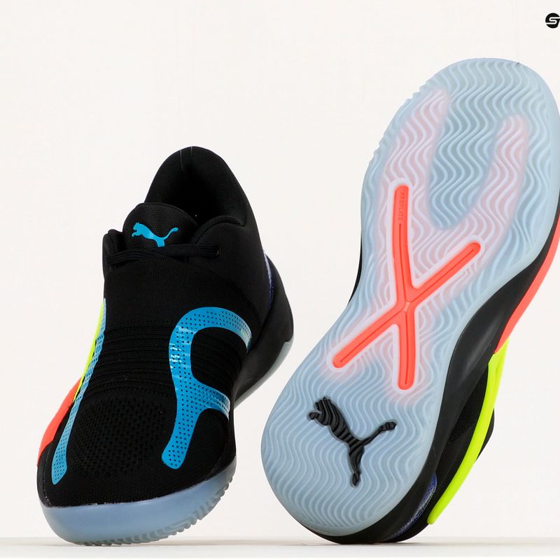 PUMA Rise Nitro fekete gyerek kosárlabda cipő 377012 03 11