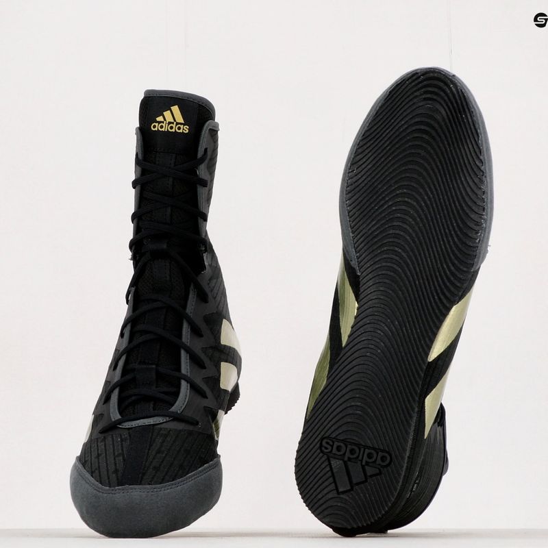 adidas Box Hog 4 boxcipő fekete-arany GZ6116 12