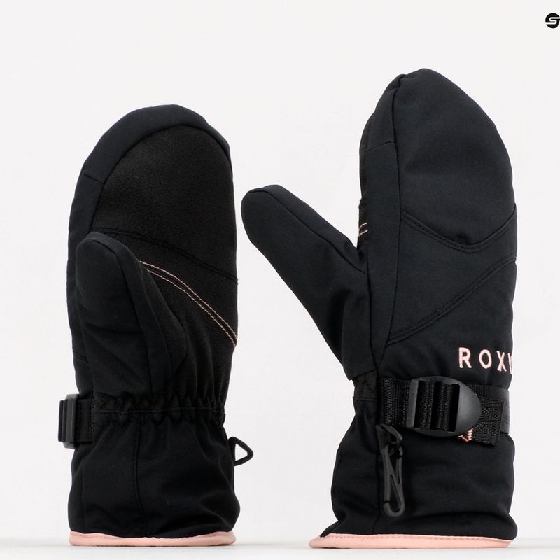 Gyermek snowboard kesztyű ROXY Jetty Solid 2021 true black 6