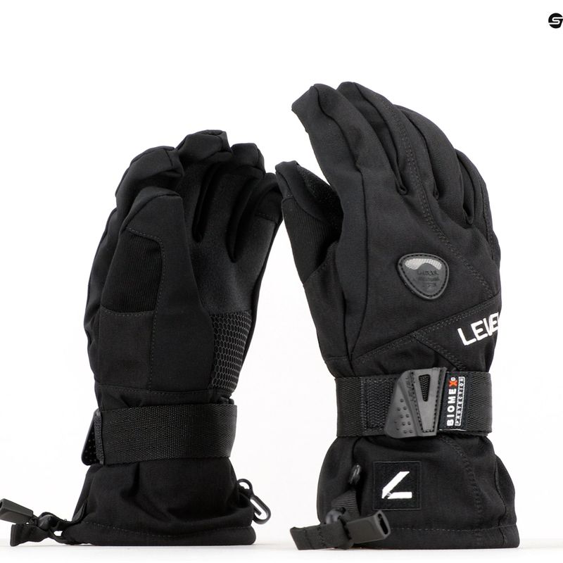 Gyermek snowboard kesztyű Level Fly fekete 4001JG.01 8