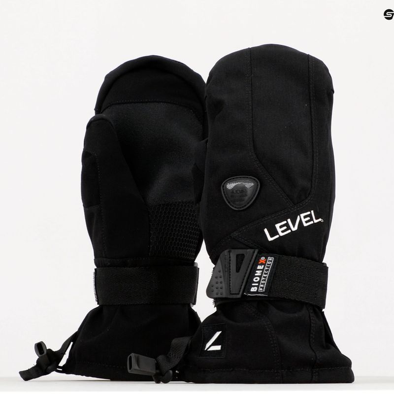 Gyermek snowboard kesztyű Level Fly Mitt fekete 4001JM.01 7