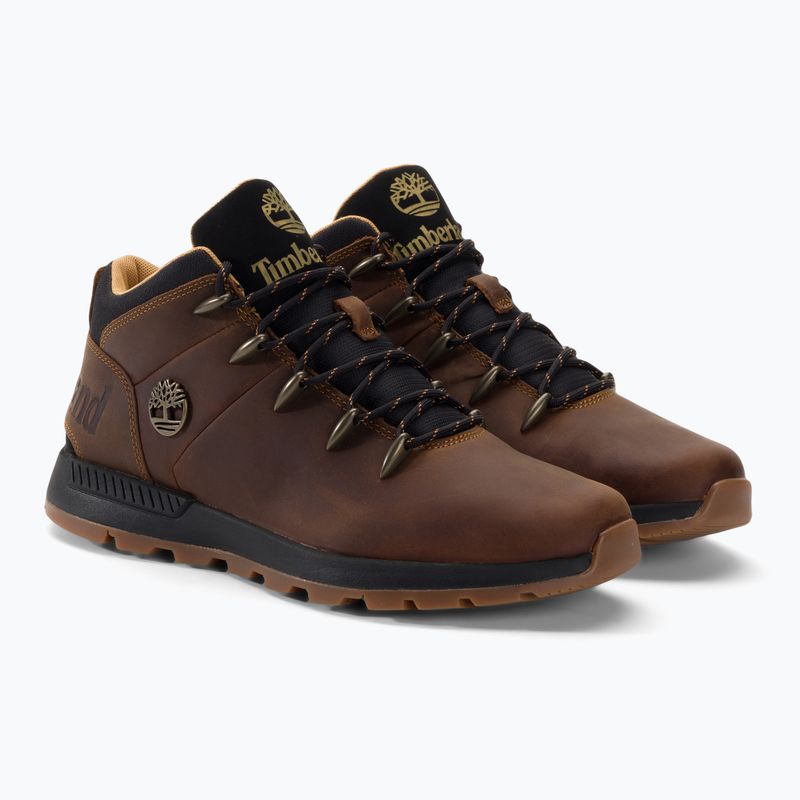 Férfi Timberland Sprint Trekker Mid md brn teljes szemcsés trekking csizma 4