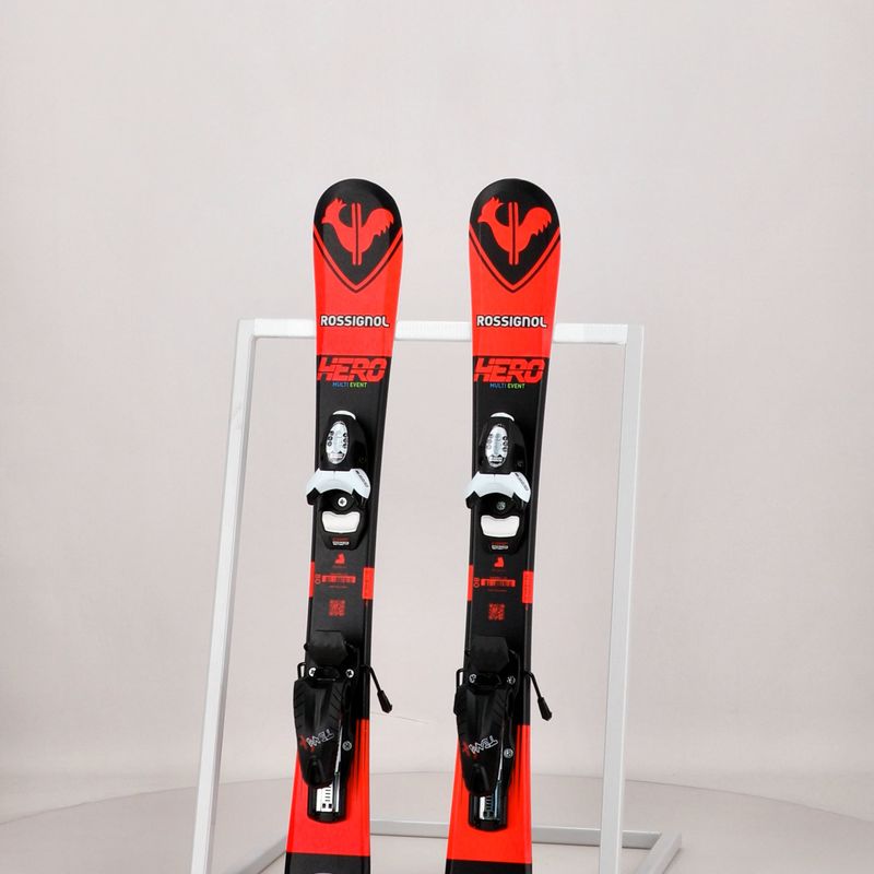 Gyermek lesiklópálya sílécek Rossignol Hero Pro + Team 4 GW Black Bulk red 13