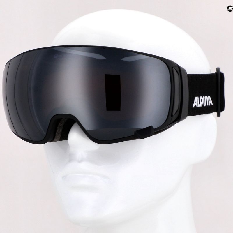 Síszemüveg Alpina Double Jack Mag Q-Lite black matt/mirror black 12