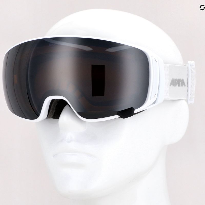 Síszemüveg Alpina Double Jack Mag Q-Lite white gloss/mirror black 13