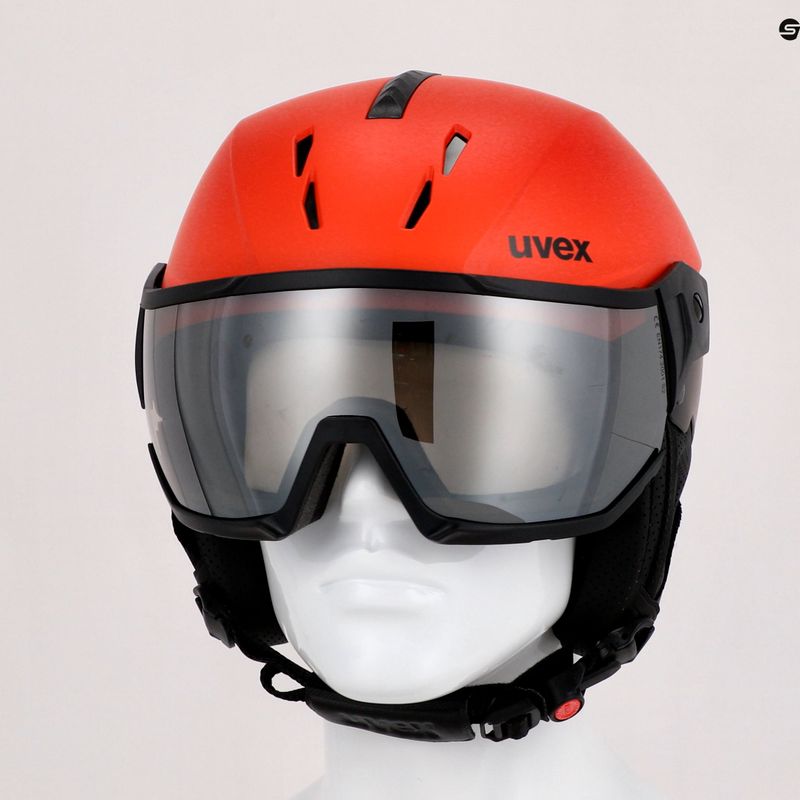 Sí sisak UVEX Instinct Visor fekete/piros 56/6/260/7005 17