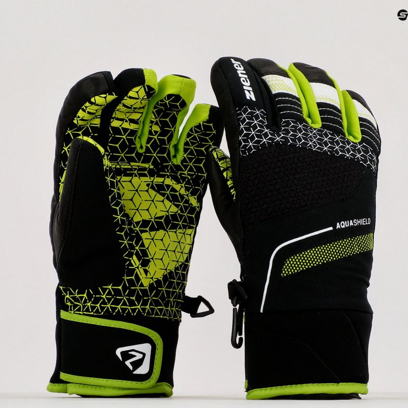 Ziener Lonzalo AS gyermek síelő kesztyű fekete 801922 8