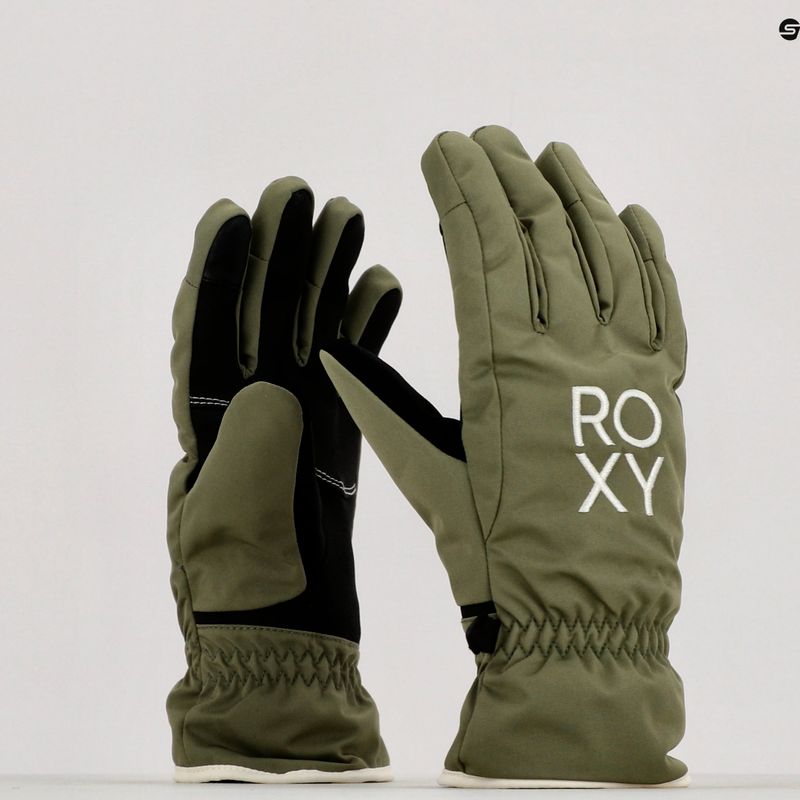 Női snowboard kesztyű ROXY Freshfields 2021 deep lichen green 8