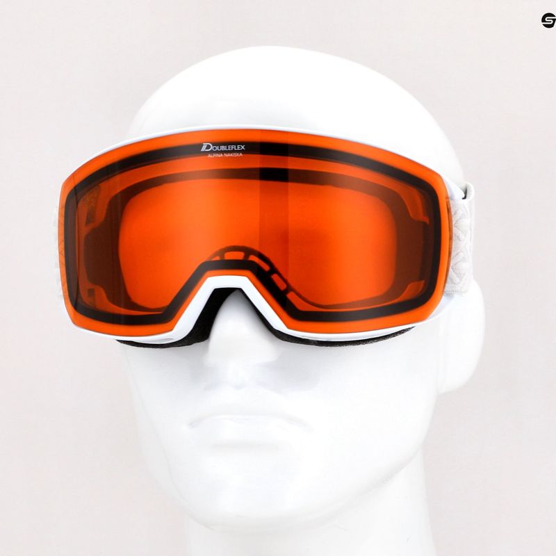Síszemüveg Alpina Nakiska white matt/orange 5