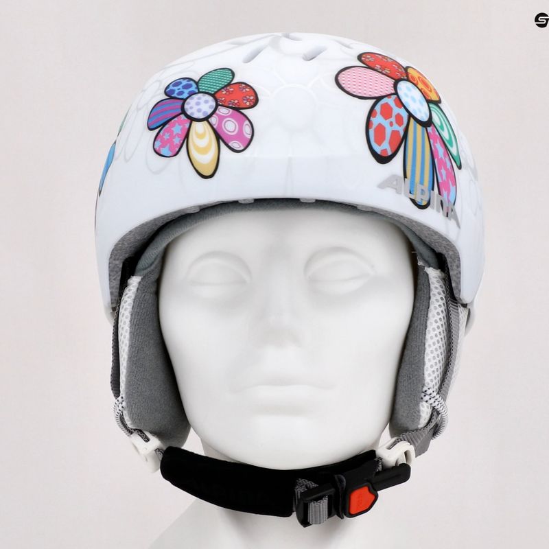 Gyermek síbukósisakok Alpina Pizi patchwork/flower matt 14