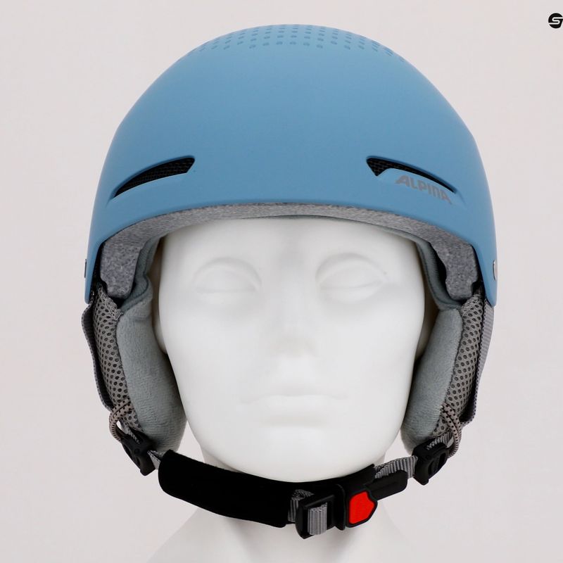 Gyermek síbukósisakok Alpina Zupo skyblue matt 14