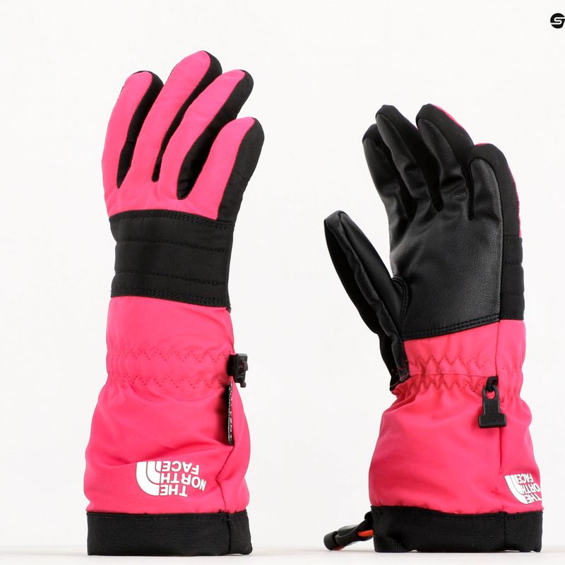 Gyermek síelő kesztyű The North Face Montana Ski rózsaszín és fekete NF0A7RHCND51 7