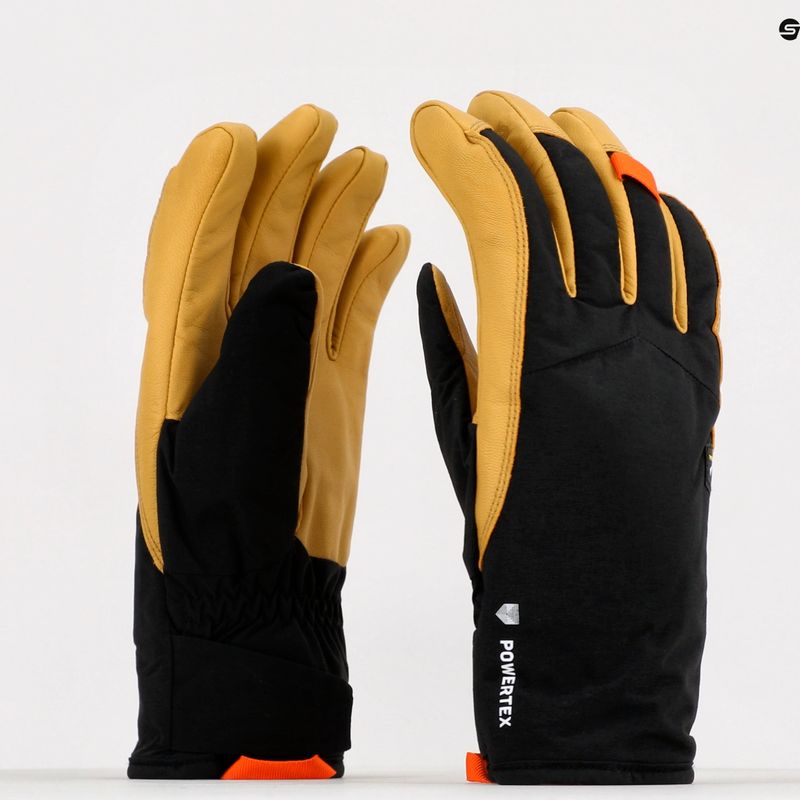 Salewa férfi hegymászókesztyű Ortles Ptx/Twr fekete/sárga 00-0000028531 11