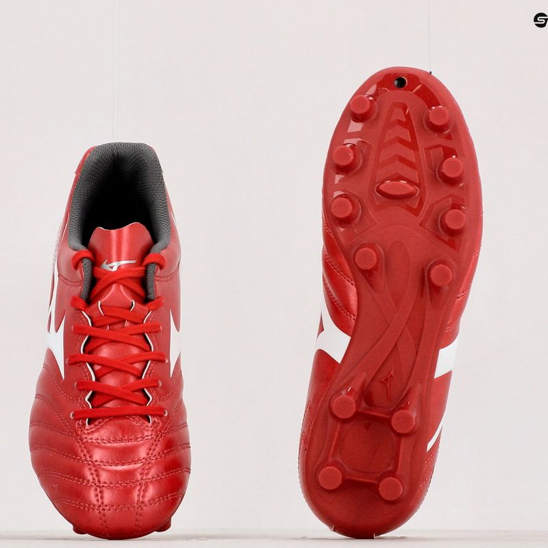 Mizuno Monarcida II Sel MD gyermek futballcipő piros P1GB222560 18