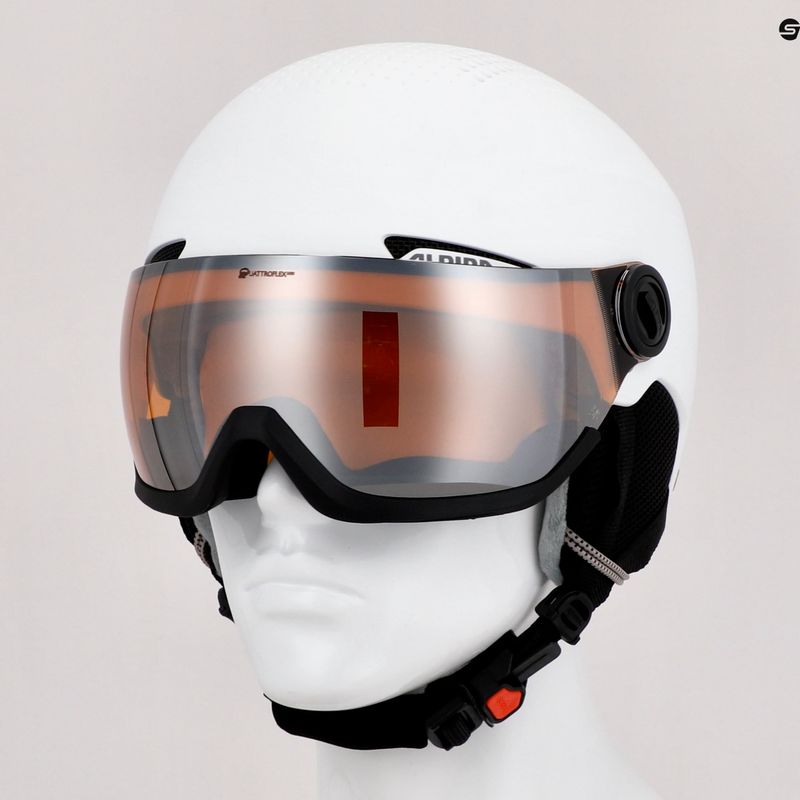 Sí sisak Alpina Arber Visor Q Lite white matt 10