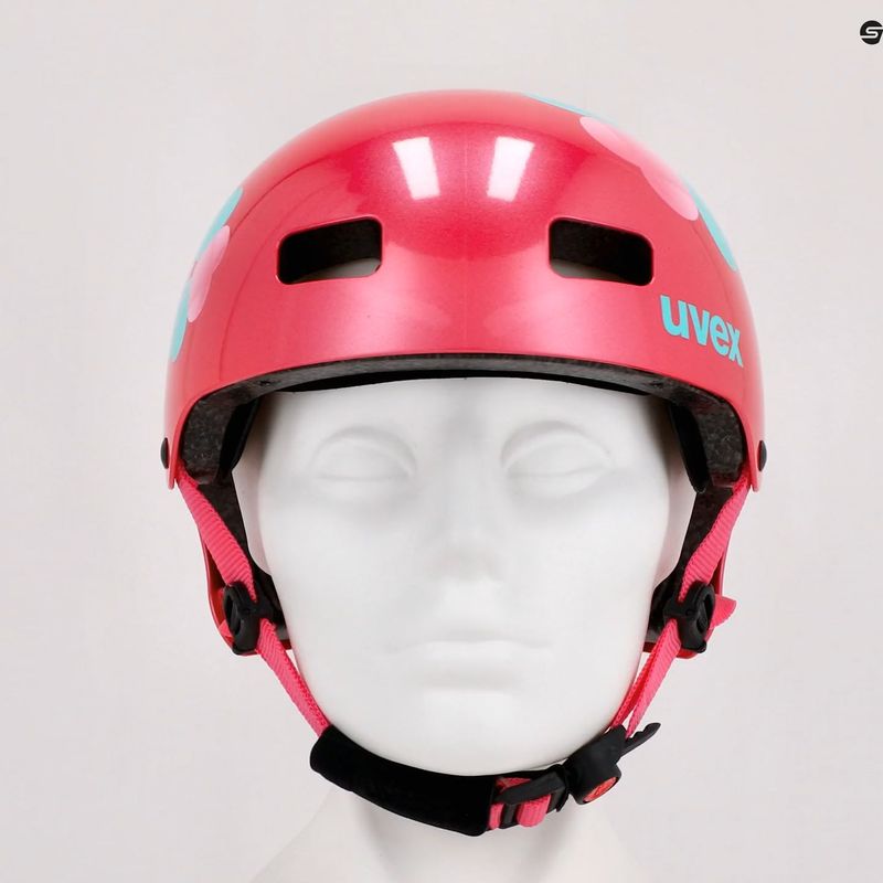 Gyermek kerékpáros sisak UVEX Kid 3 rózsaszín S4148193315 8