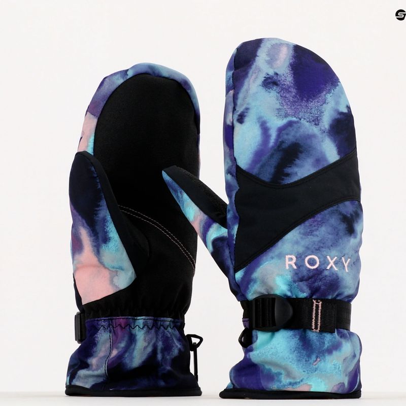 Női snowboard kesztyű ROXY Jetty 2021 niebieski/fioletowo/różowo/czarny 8