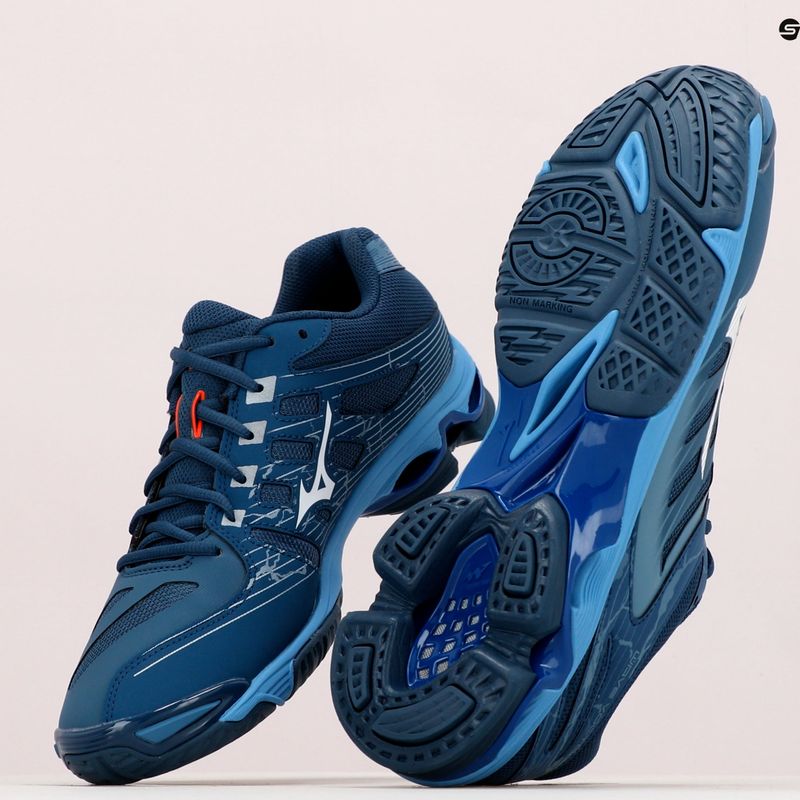 Férfi röplabda cipő Mizuno Wave Voltage tengerészkék V1GA216021 13