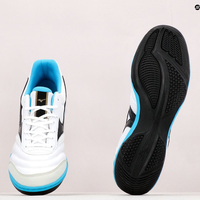 Mizuno Morelia Sala Club IN férfi futballcipő fehér és fekete Q1GA220309 13
