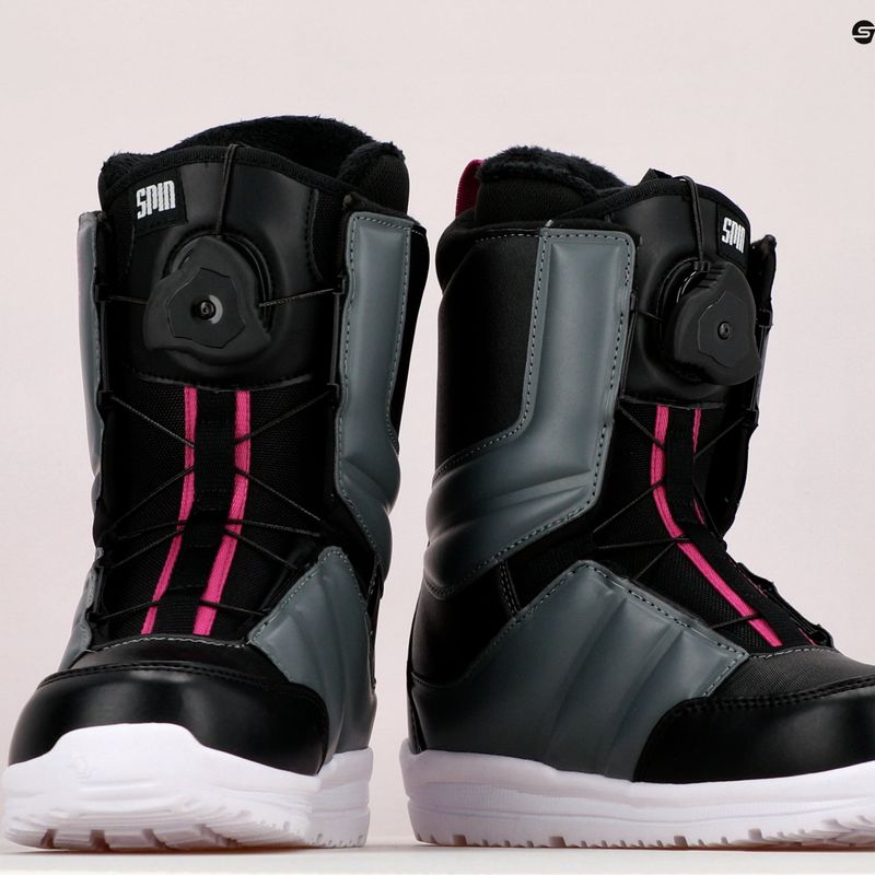 Női snowboard csizma Northwave Helix Spin fekete-szürke 70221401 14