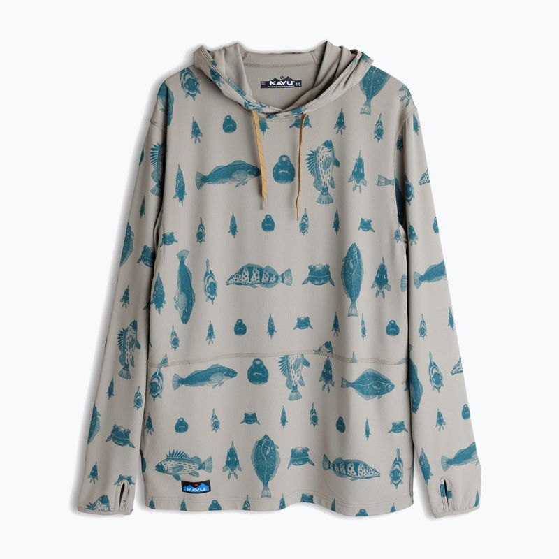 Férfi KAVU Sol Hoodie hal a sorban