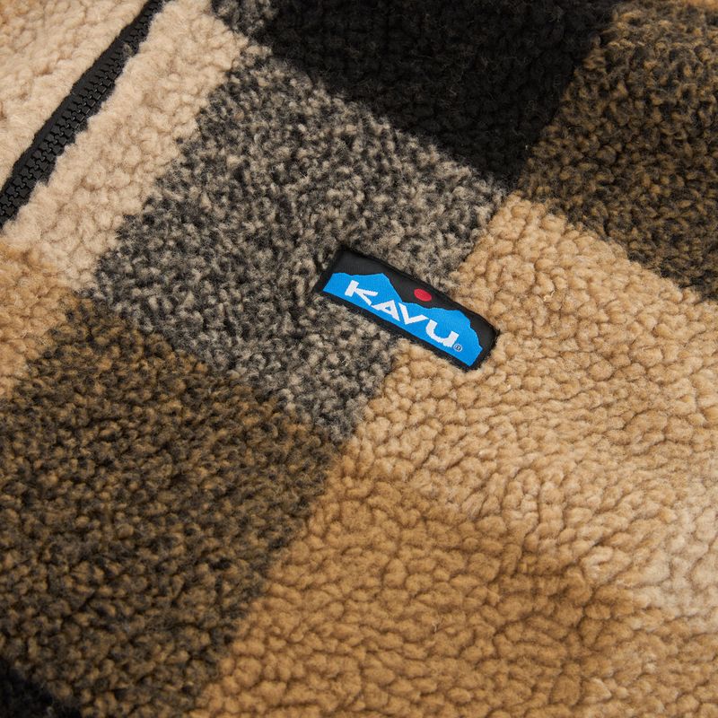 Női polár pulóver KAVU Loven hilltop plaid 3