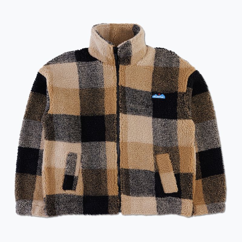 Női polár pulóver KAVU Loven hilltop plaid 5