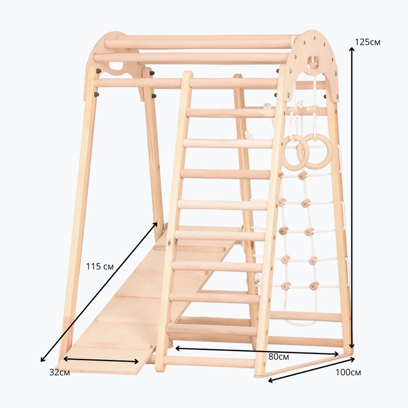 RINAGYM Kids 2 természetes mászó torna háromszög 10