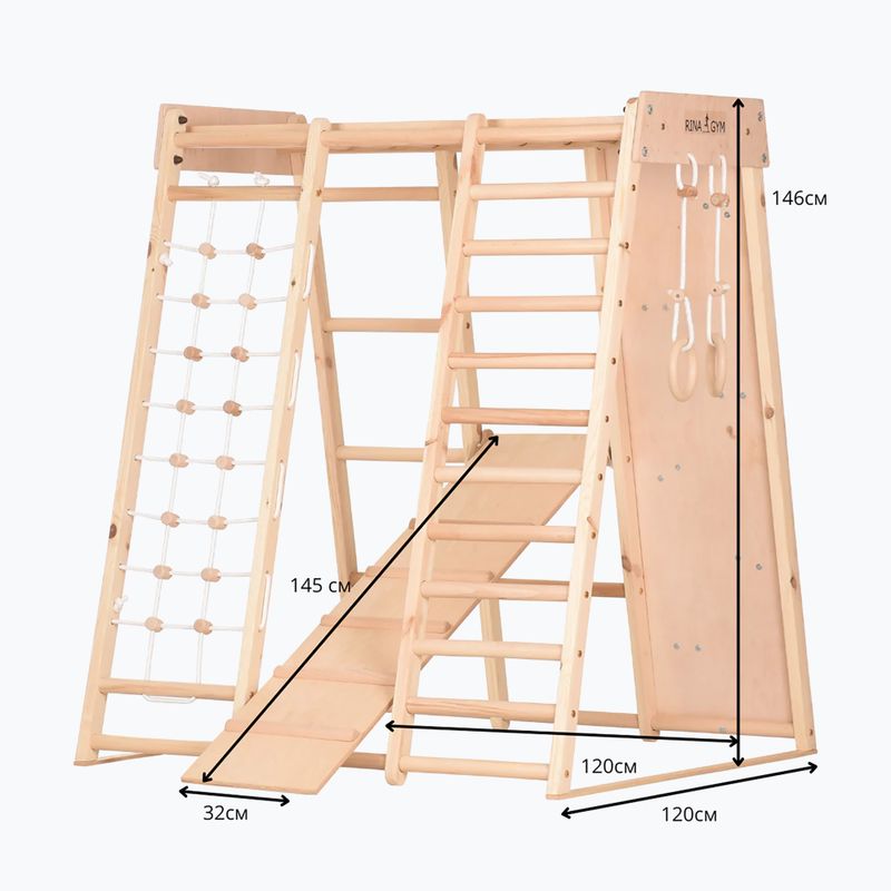 RINAGYM Kids 3 fából készült tornakeret 12