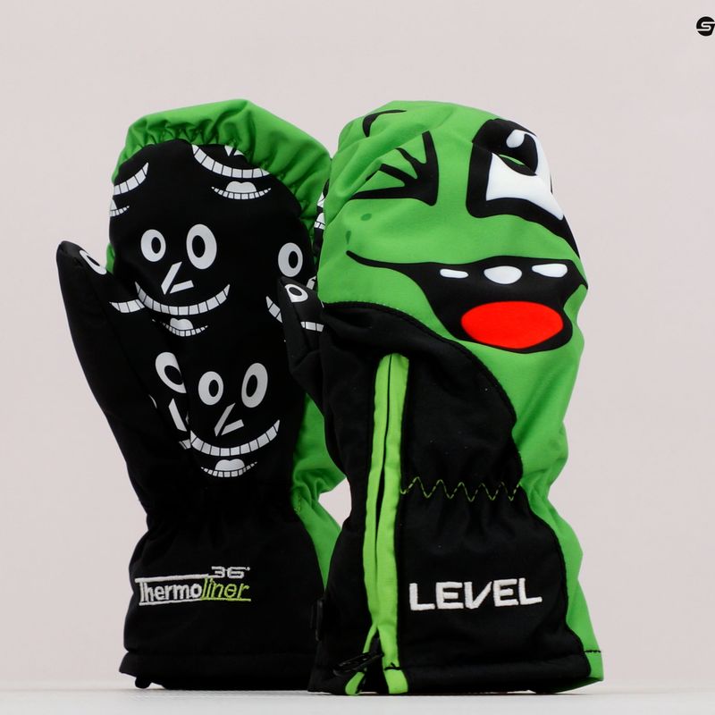 Gyermek snowboard kesztyű Level Lucky Mitt zöld 4146 6