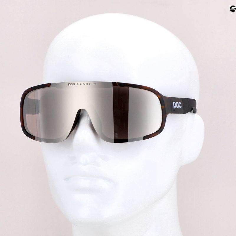 Kerékpáros szemüveg POC Aspire tortoise brown/violet/silver mirror 7