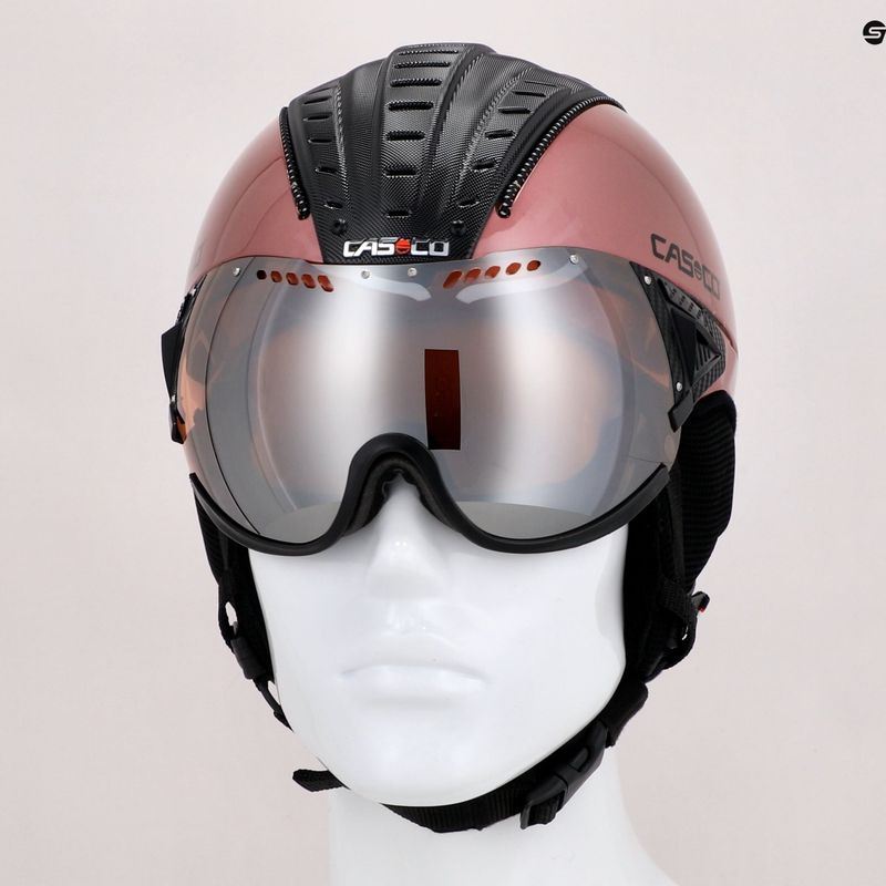 CASCO síbukósisak SP-2 Carbonic Visor rózsaszín 07.3736 10