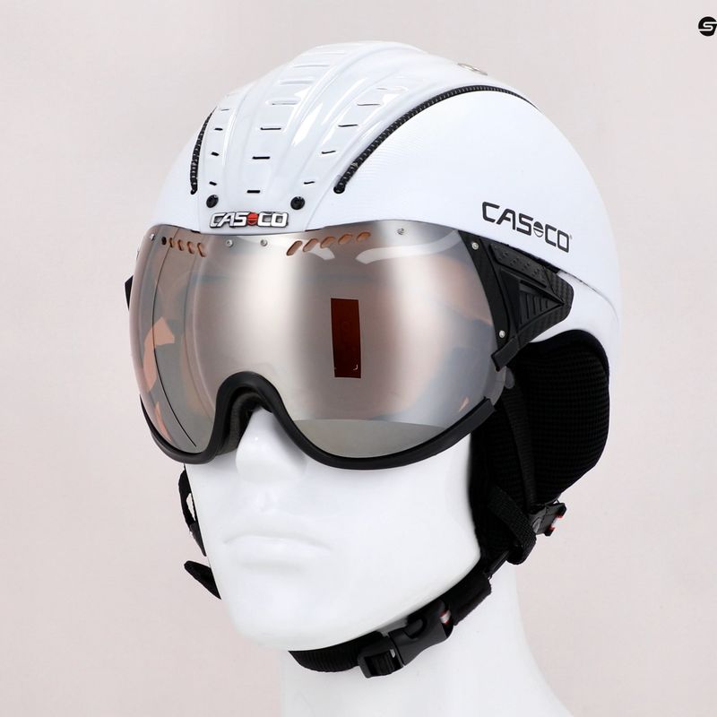 CASCO síbukósisak SP-2 Carbonic Visor fehér 07.3737 11