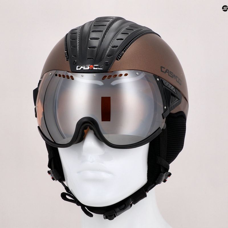 Sí sisak CASCO SP-2 Carbonic Visor barna 07.3733 11