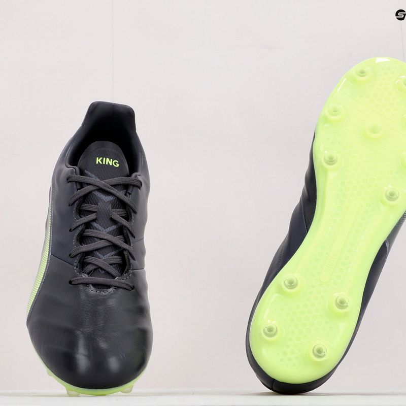 PUMA King Pro 21 FG férfi futballcipő fekete-zöld 106549 05 10