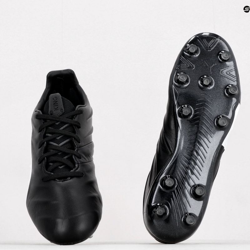 PUMA King Platinum 21 FG/AG férfi futballcipő fekete-fehér 106478 01 10